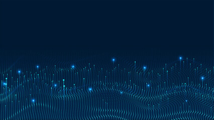 Technology background. Big data visualization concept © natrot