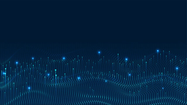 Technology background. Big data visualization concept