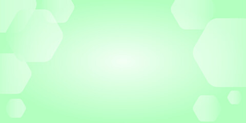 Abstract green geometry shape and gradient background vector