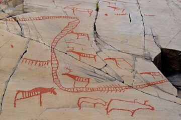 The rock carvings at Alta, located near the Jiepmaluokta bay, dating from c. 4200 BC to 500 BC, are...