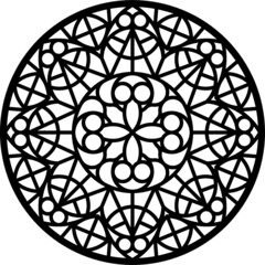 Rose Window, Fig. 25, round 1, square 1