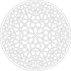 Rose Window, Fig. 25, round 1, square 1, framework