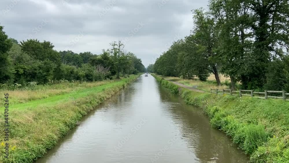 Poster Canal du nivernais dans la Nièvre, Bourgogne