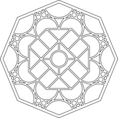 Rose Window, Fig. 25, octagonal 2, base, half 1, framework