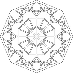 Rose Window, Fig. 25, octagonal 2, base, triangular 1, framework