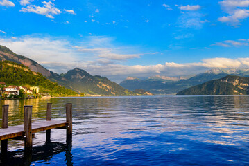 Steg am Vierwaldstättersee / Schweiz