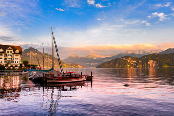 Weggis am Vierwaldstättersee / Schweiz
