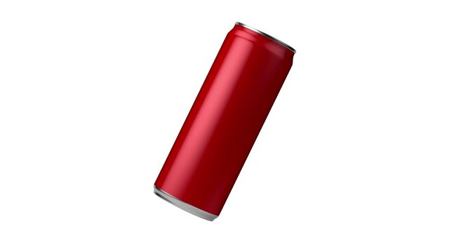 Soft Drink Can 330mL 3D Model Turntable Animation, White Background