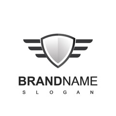 Shield Logo, Cyber Secure And Strong Symbol