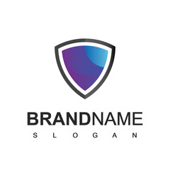 Shield Logo, Cyber Secure And Strong Symbol