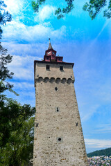 Fototapeta na wymiar Luegisland-Turm Luzern