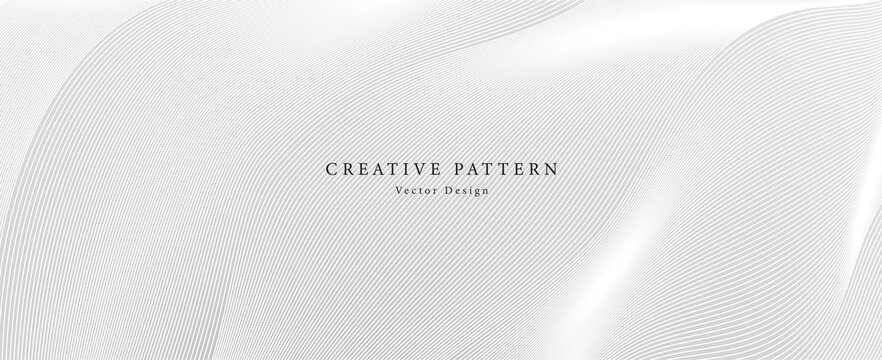Premium background design with diagonal line pattern in grey colour. Vector white horizontal template for business banner, formal invitation, luxury voucher, prestigious gift certificate