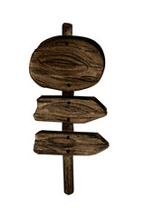 watercolor illustration. hand drawing. vintage wooden road pointer signboard banner. design for decor postcards, cards, background.