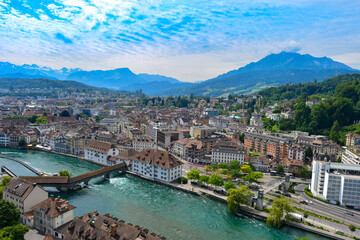 Panoramaansicht Luzern