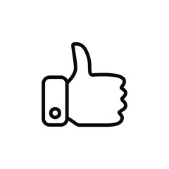 Thumbs up icon vector graphic illustration
