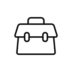 Business briefcase icon vector graphic illustration