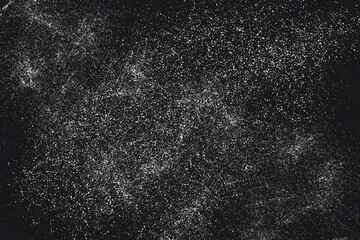 Monochrome particles abstract texture.Overlay illustration over any design to create grungy vintage effect and depth