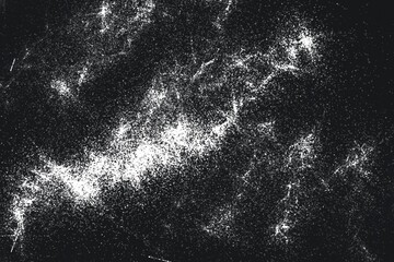 Monochrome particles abstract texture.Overlay illustration over any design to create grungy vintage effect and depth