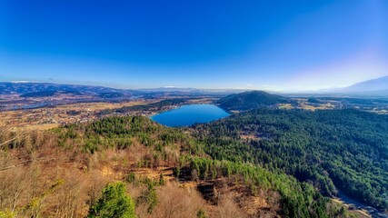 Klopeinersee seen from top