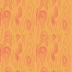 Seamless vector wood pattern in boho style. Autumn textured classic print minimalism hand drawn. Designs for fabric, textiles, social media, clothing, web, wrapping paper, packaging, scrapbooking
