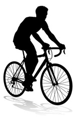 Bike Cyclist Riding Bicycle Silhouette