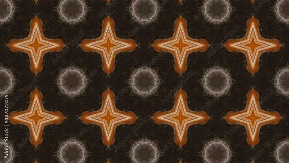 Aufkleber black and orange abstract animated mosaic with a simple symmetrical design motion graphic background