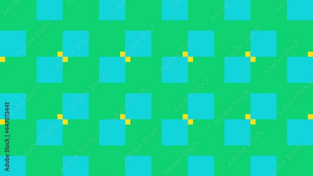 Aufkleber abstract motion graphics in a rainbow color palette mosaic. minimal geometric pattern with multicolo