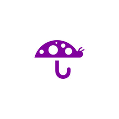 Bug Umbrella Logo Simple