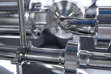 Craft beer brewing equipment in privat brewery