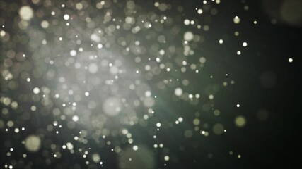 キラキラの玉ボケパーティクル。ループの背景素材