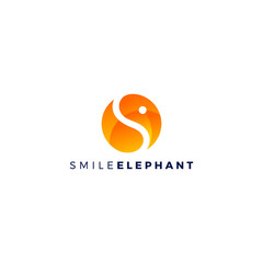 S Elephant Abstract Logo