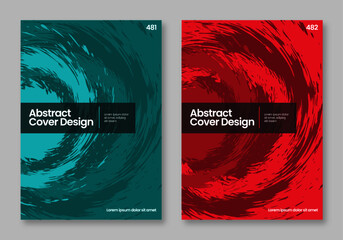 Abstract project cover design templates