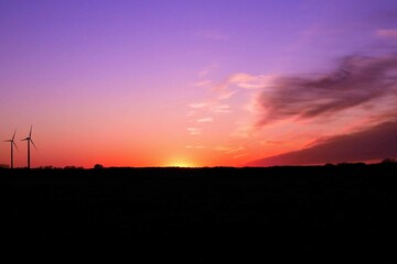 Obraz premium sunset in the city