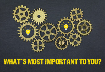 What´s most important to you?