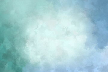 Abstract watercolor multicolored background in blue tones