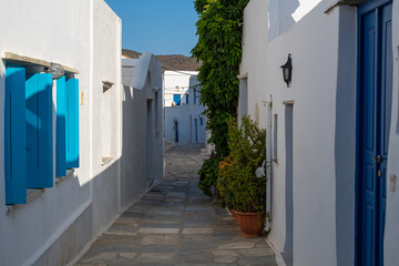Fototapeta na wymiar Pyrgos (Panormos) village in Tinos island, Greece