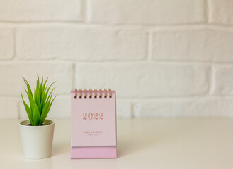 Flip calendar for 2022. Desktop calendar for planning, assigning, organizing, and managing each date.