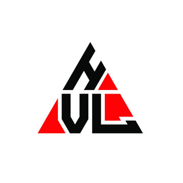 HVL triangle letter logo design with triangle shape. HVL triangle logo design monogram. HVL triangle vector logo template with red color. HVL triangular logo Simple, Elegant, and Luxurious Logo. HVL 