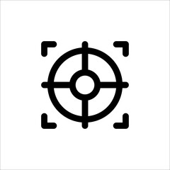 Fototapeta premium goal target icon line style vector