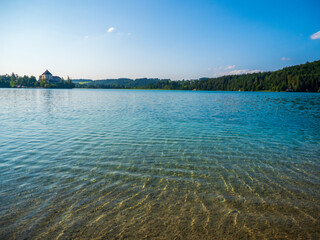 Der Fuschlsee im Salzburger Land an einem Sommerabend