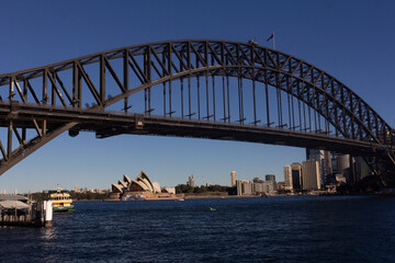 Fototapeta na wymiar Sydney Harbour Bridge with city skyline, Sydney
