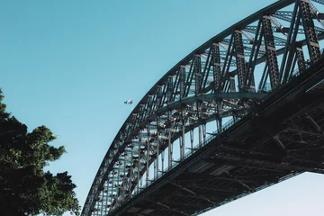 Zelfklevend Fotobehang Sydney Harbour Bridge Close-up van Sydney Harbour Bridge, Sydney