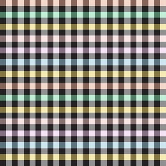 Rainbow Pastel Plaid textured Seamless Pattern