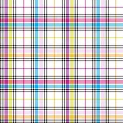 Rainbow Pastel Plaid textured Seamless Pattern