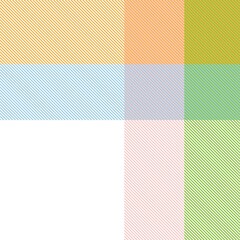 Rainbow Pastel Plaid textured Seamless Pattern