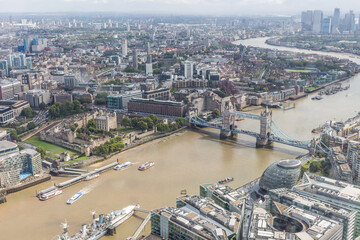 Fototapeta na wymiar London aus der Luft