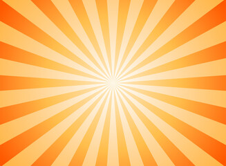 Sunlight abstract background. Orange and gold color burst background. Vector illustration.