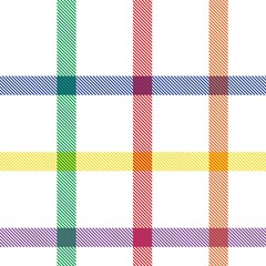 Rainbow Plaid Tartan Checkered Seamless Pattern