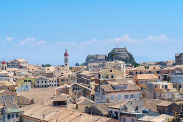 View of old town of Kerkyra, Corfu