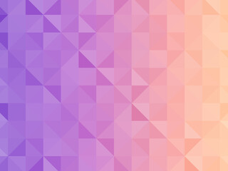 Abstract geometric background. Triangular pixelation. Mosaic, pink gradient.